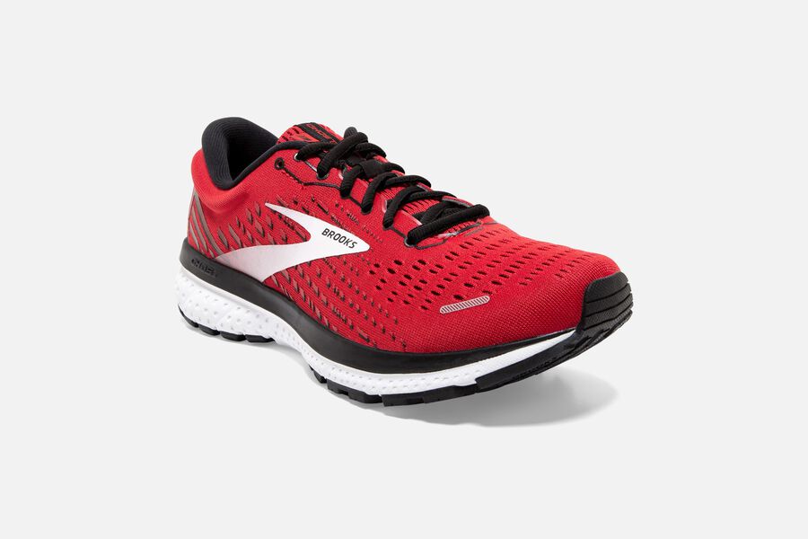 Brooks Ghost 13 Road Running Shoes Mens - Red/White - EWICM-1894